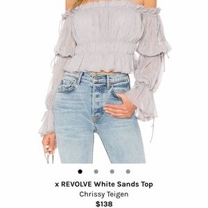 Chrissy Tiegan x REVOLVE White Sands Top in Dove Grey